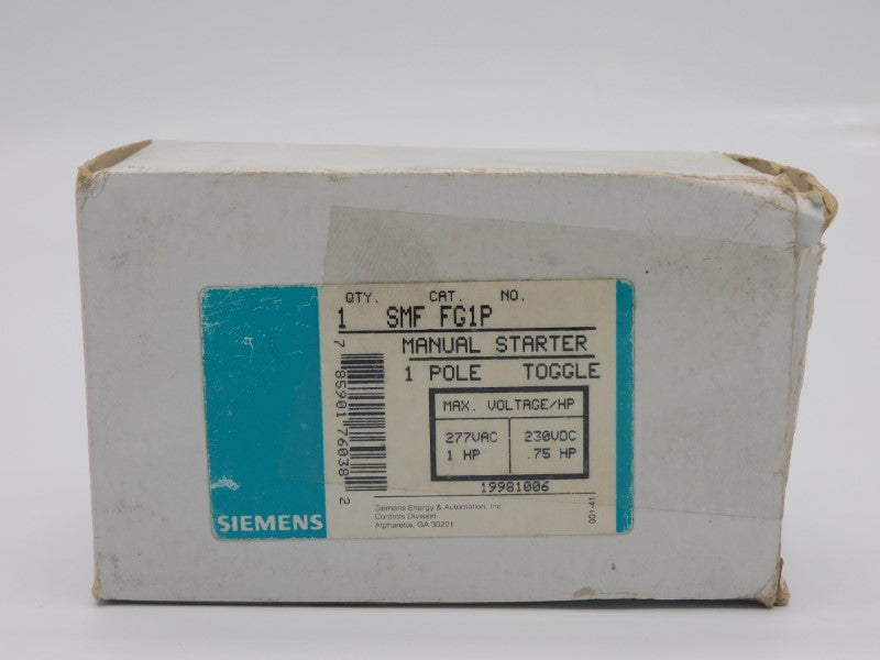SIEMENS SMFFG1P SER. A 277VAC NSMP