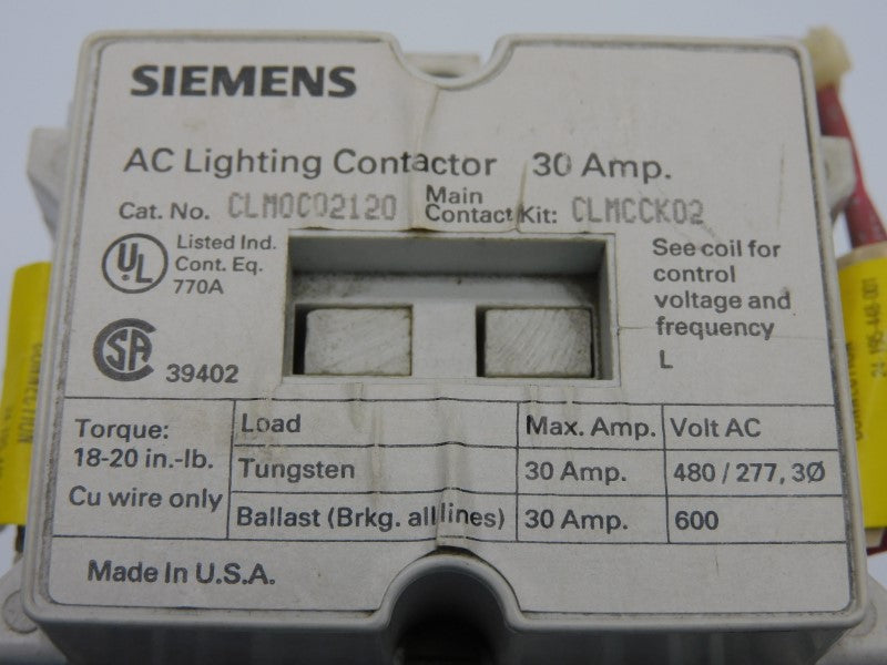 SIEMENS CLM0C02120 24V 30A NSNP