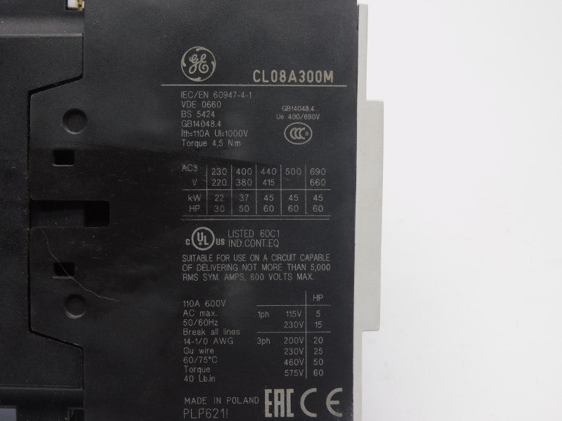 GENERAL ELECTRIC CL08A300M4 110/120V 110A NSNP