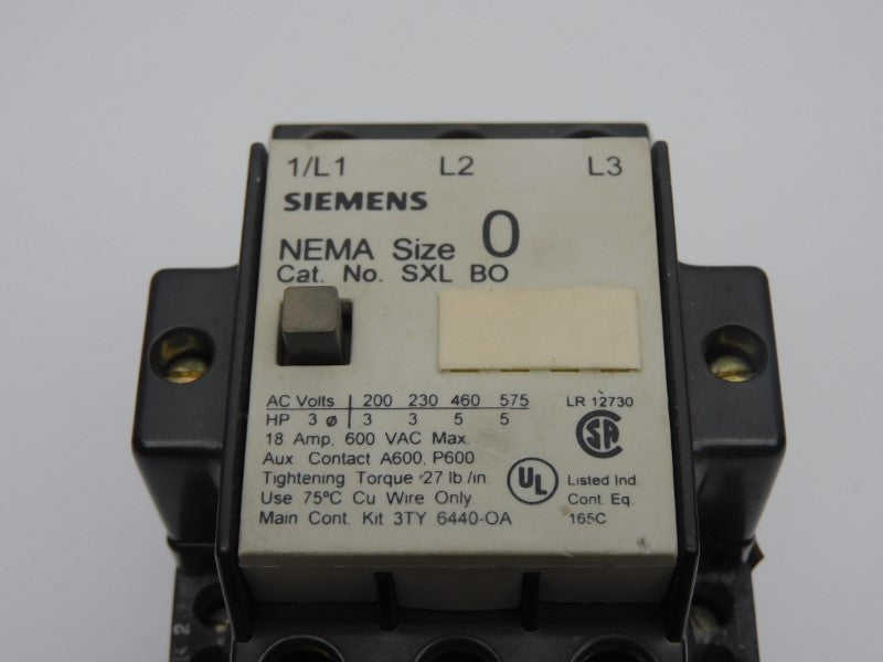 SIEMENS SXLBO-120 110/120V 18A UNMP