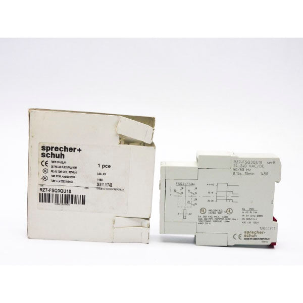 SPRECHER+SCHUH RZ7-FSQ3QU18 SER. B 24-240VAC/DC 15A 0.15S-10M NSMP