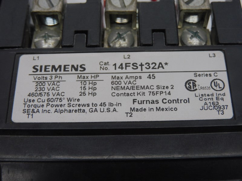 SIEMENS 14FS+32A* SER. C 110/120V 45A UNMP
