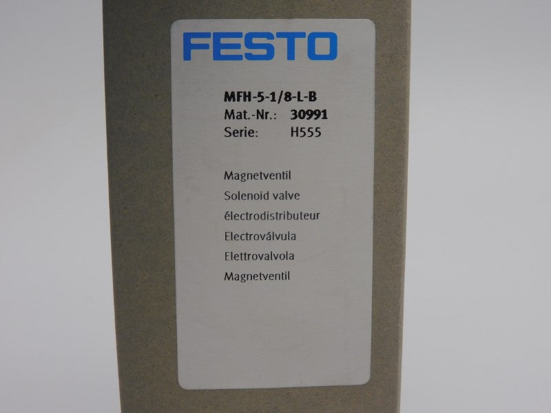 FESTO MFH-5-1/8-L-B 30991 40-145PSI NSMP