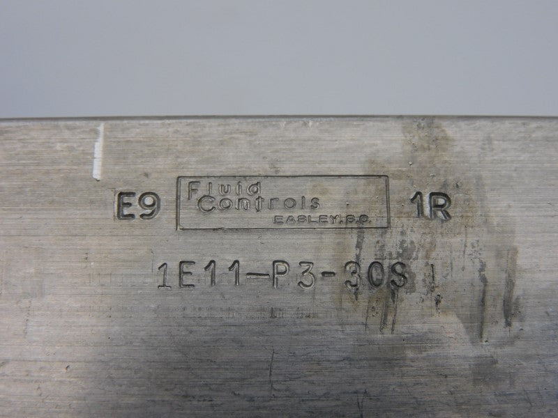 FLUID CONTROLS 1E11-P3-30S NSNP