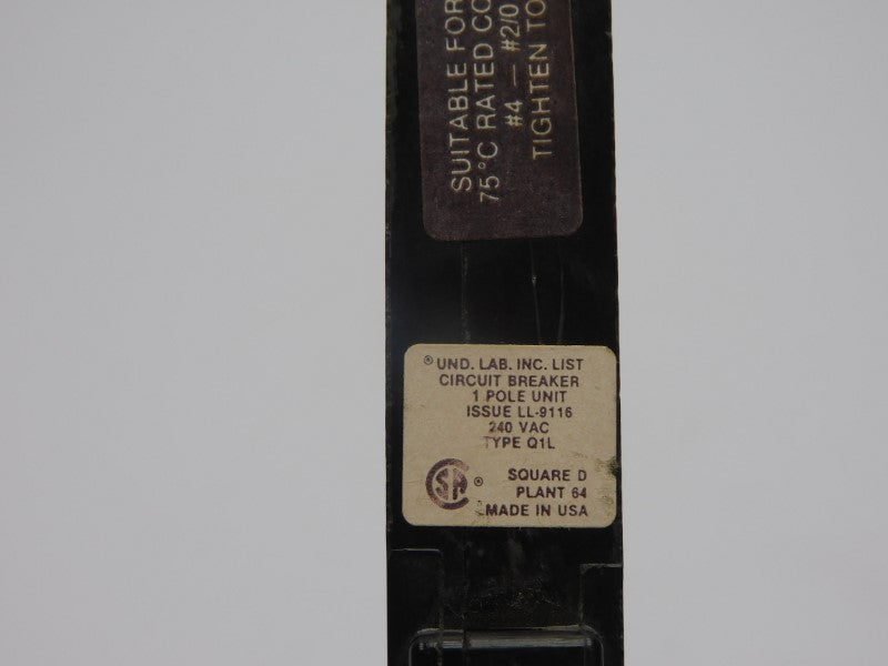 SQUARE D Q1L1100 240VAC 100A UNMP