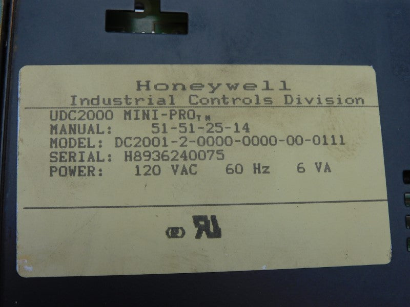 HONEYWELL DC2001-2-0000-0000-00-0111 120VAC (AS PICTURED) UNMP