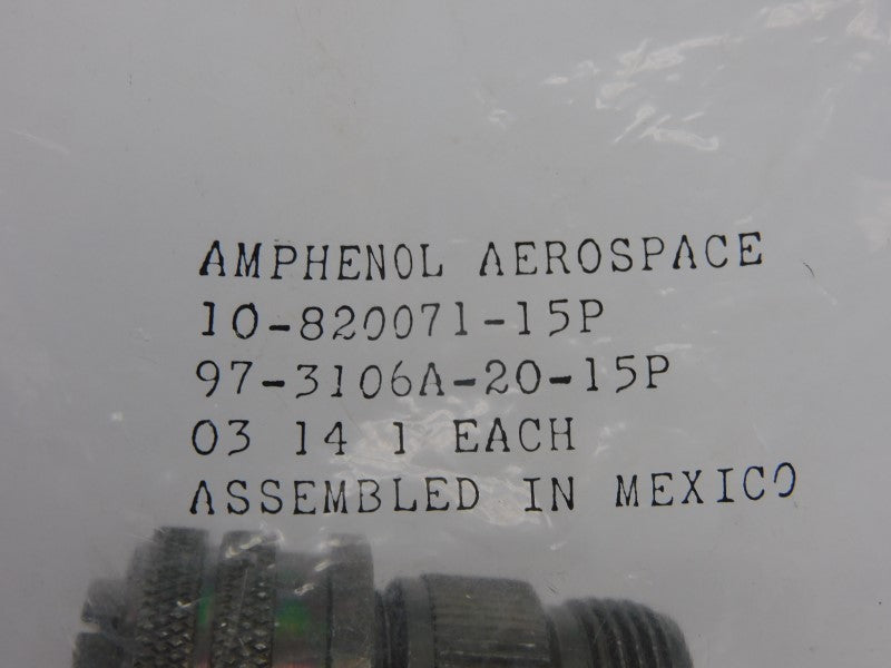 AMPHENOL AEROSPACE 97-3106A-20-15P 10-820071-15P NSMP