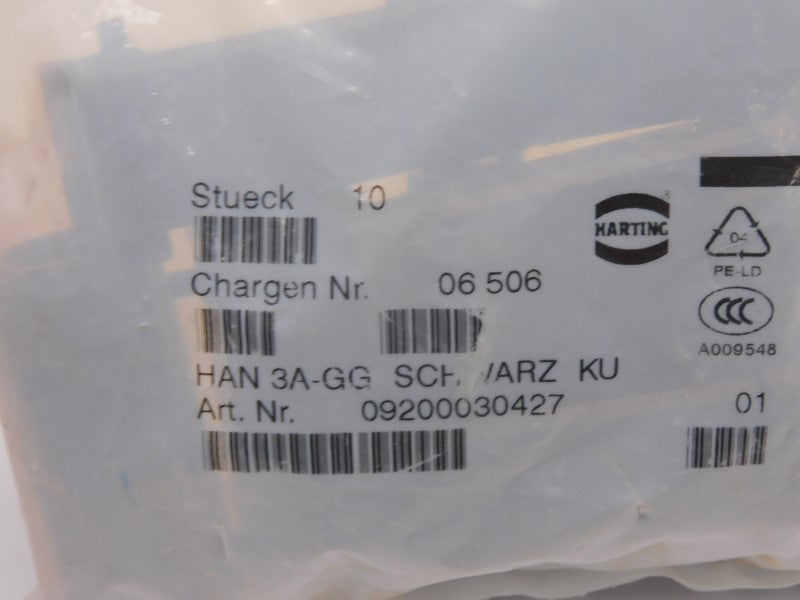 HARTING HAN3A-GG 09200030427 (PKG OF 10) NSMP