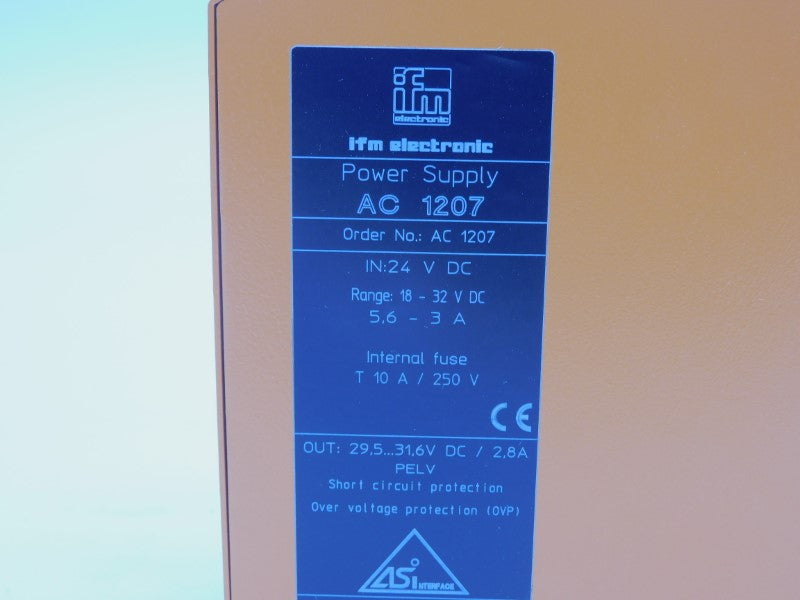 IFM EFECTOR AC1207 18-32VDC 5.6-3A NSMP