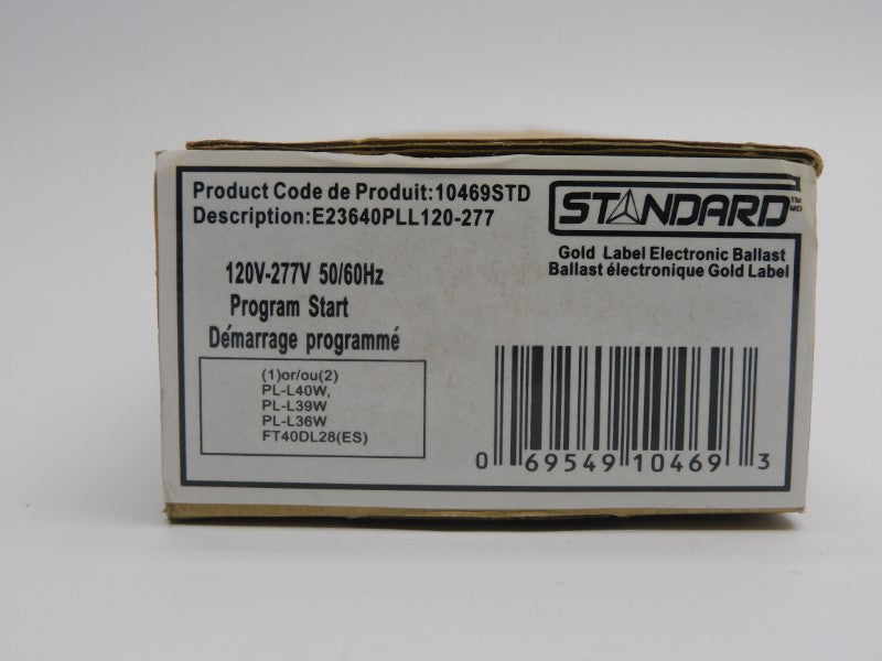 STANDARD E23640PLL120-277 10469STD 120-277V 0.69-0.32A NSMP