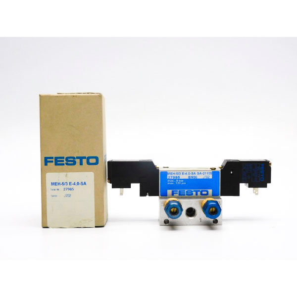 FESTO MEH-5/3E-4.0-SA 27985 24VDC 120PSI NSMP