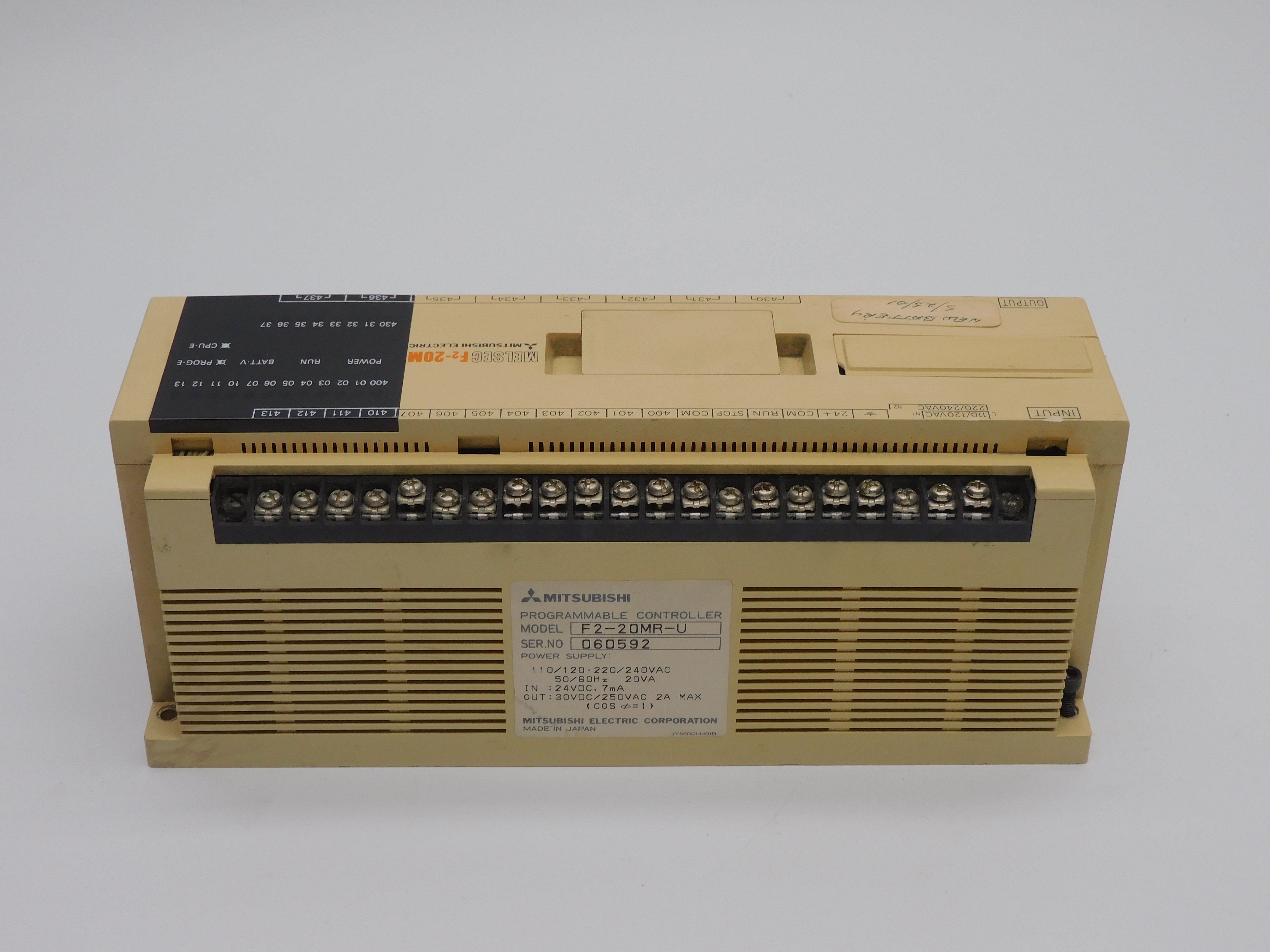 MITSUBISHI F2-20MR-U 220/240VAC 2A UNMP