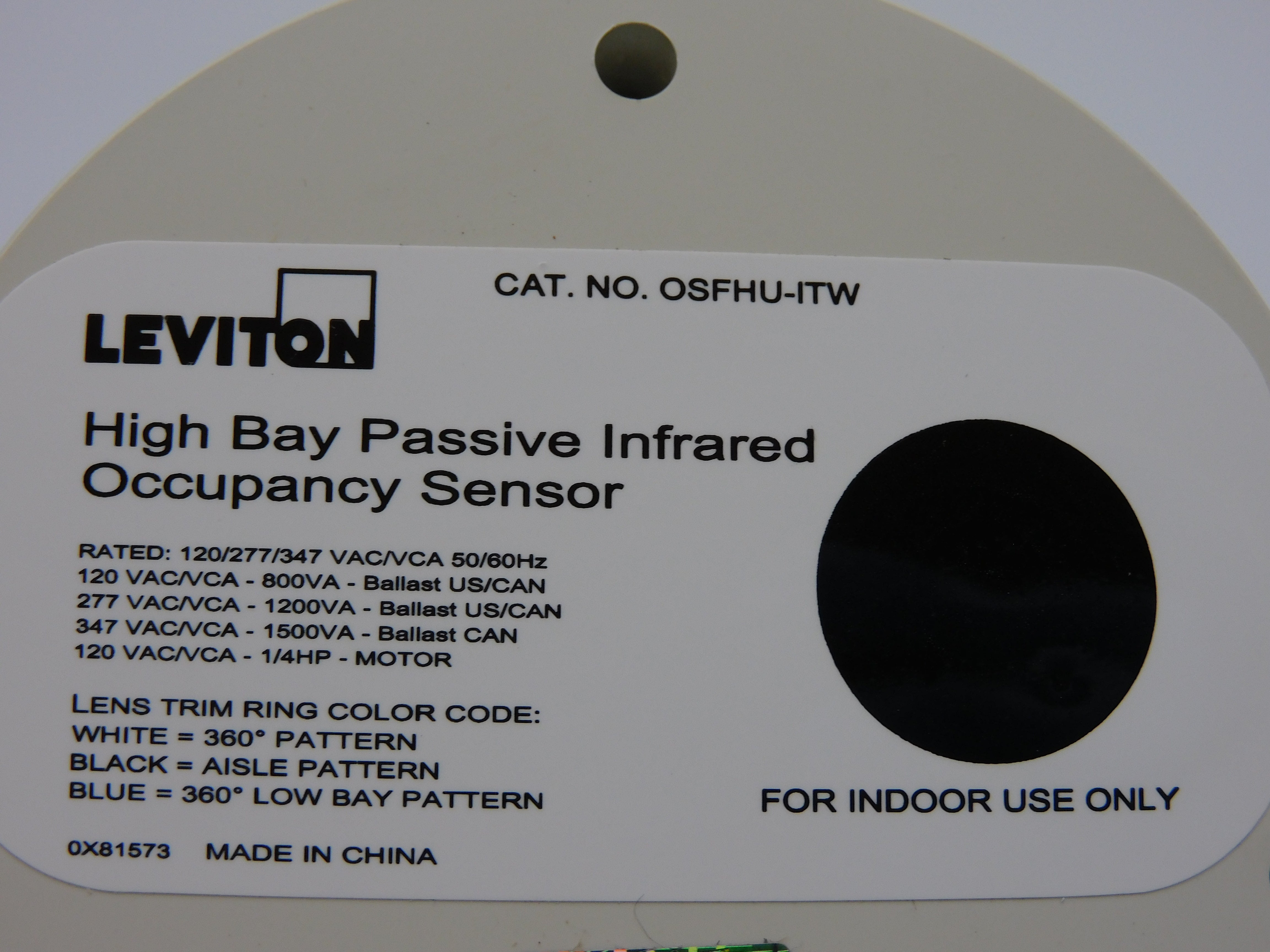 LEVITON PSFHU-ITW 347VAC NSMP