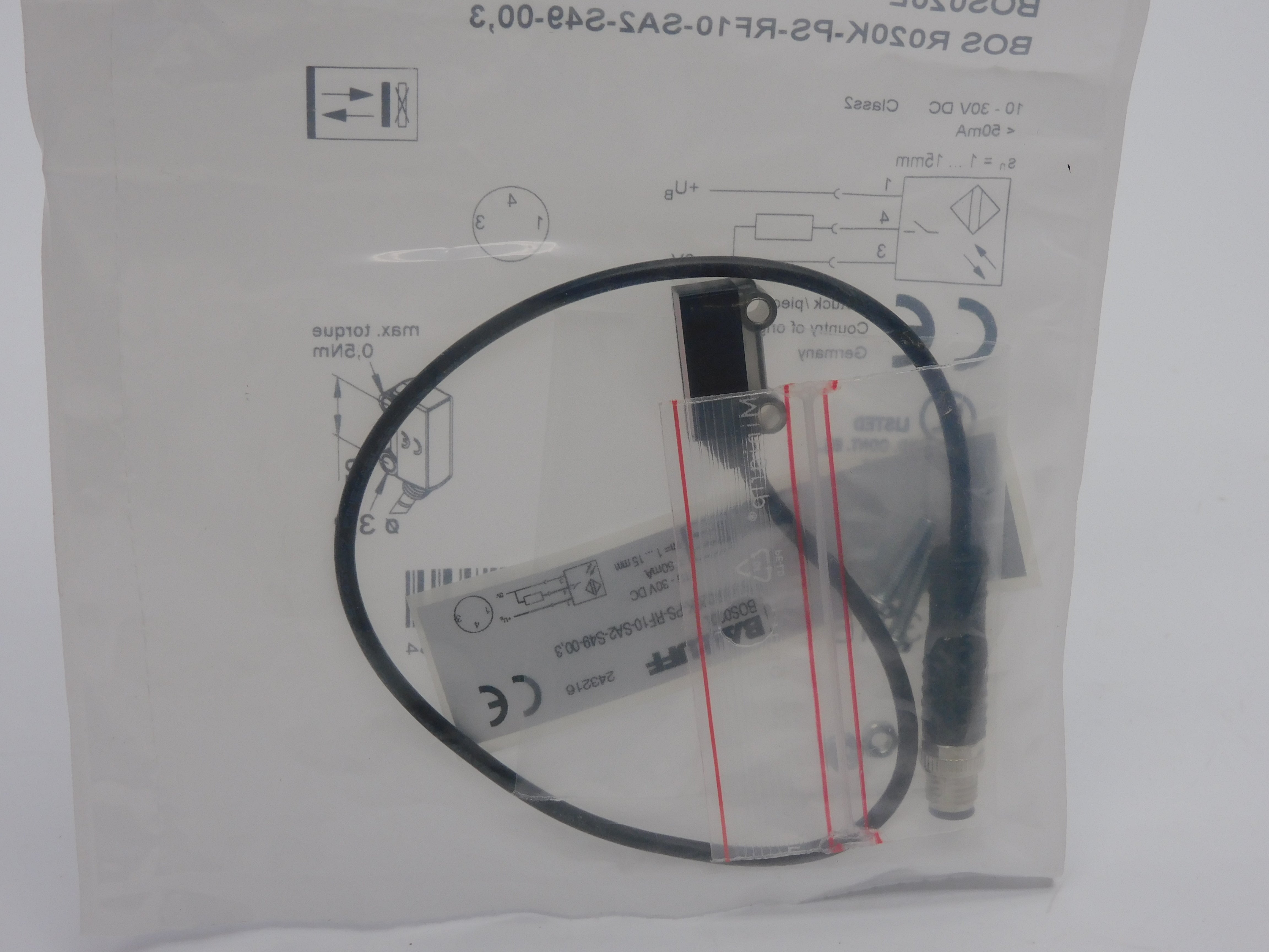 BALLUFF BOSR020K-PS-RF10-SA2-S49-00.3 BOS020L 10-30VDC NSMP