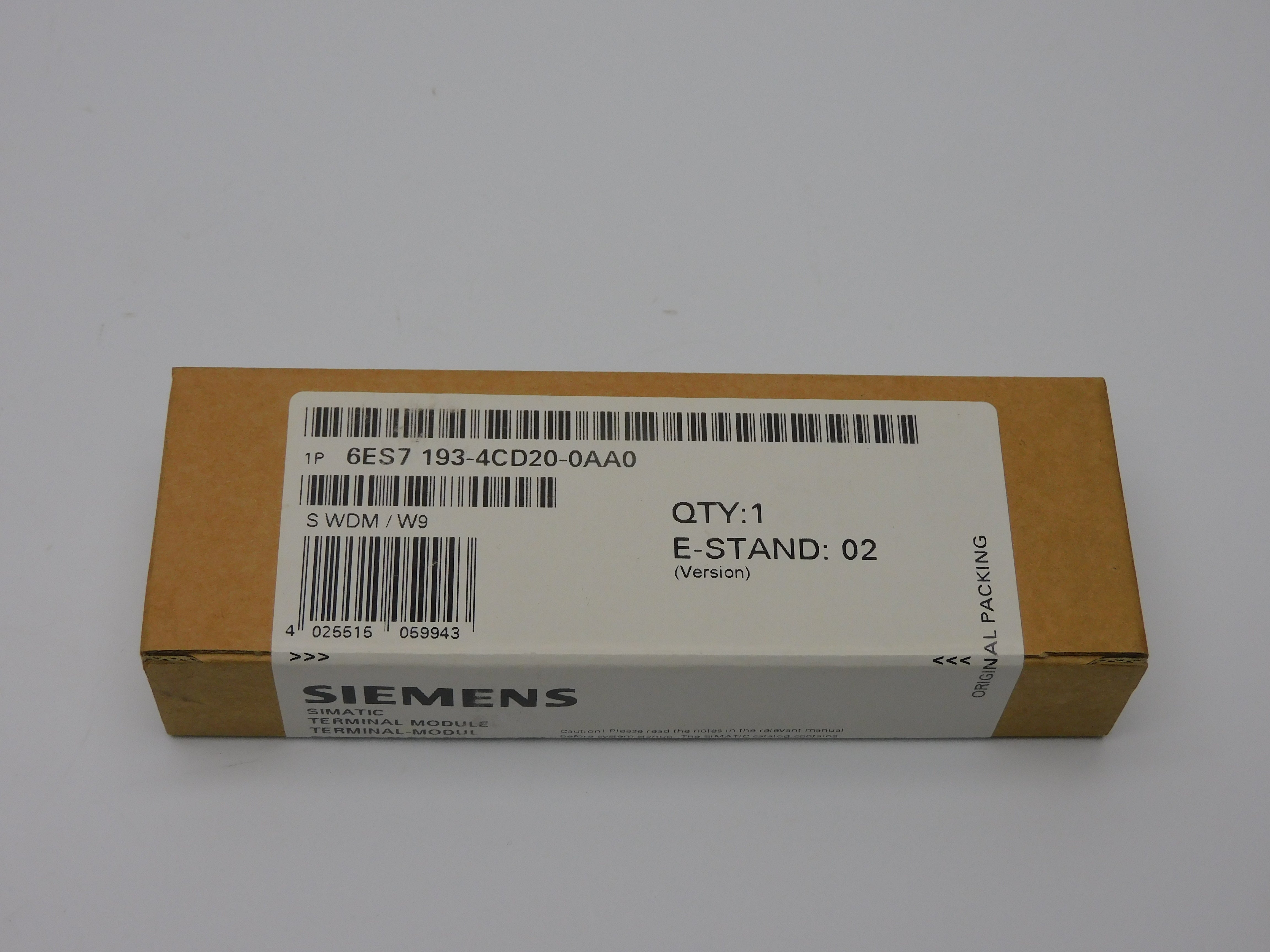 SIEMENS 6ES7193-4CD20-0AA0 VER. 02 NSFS