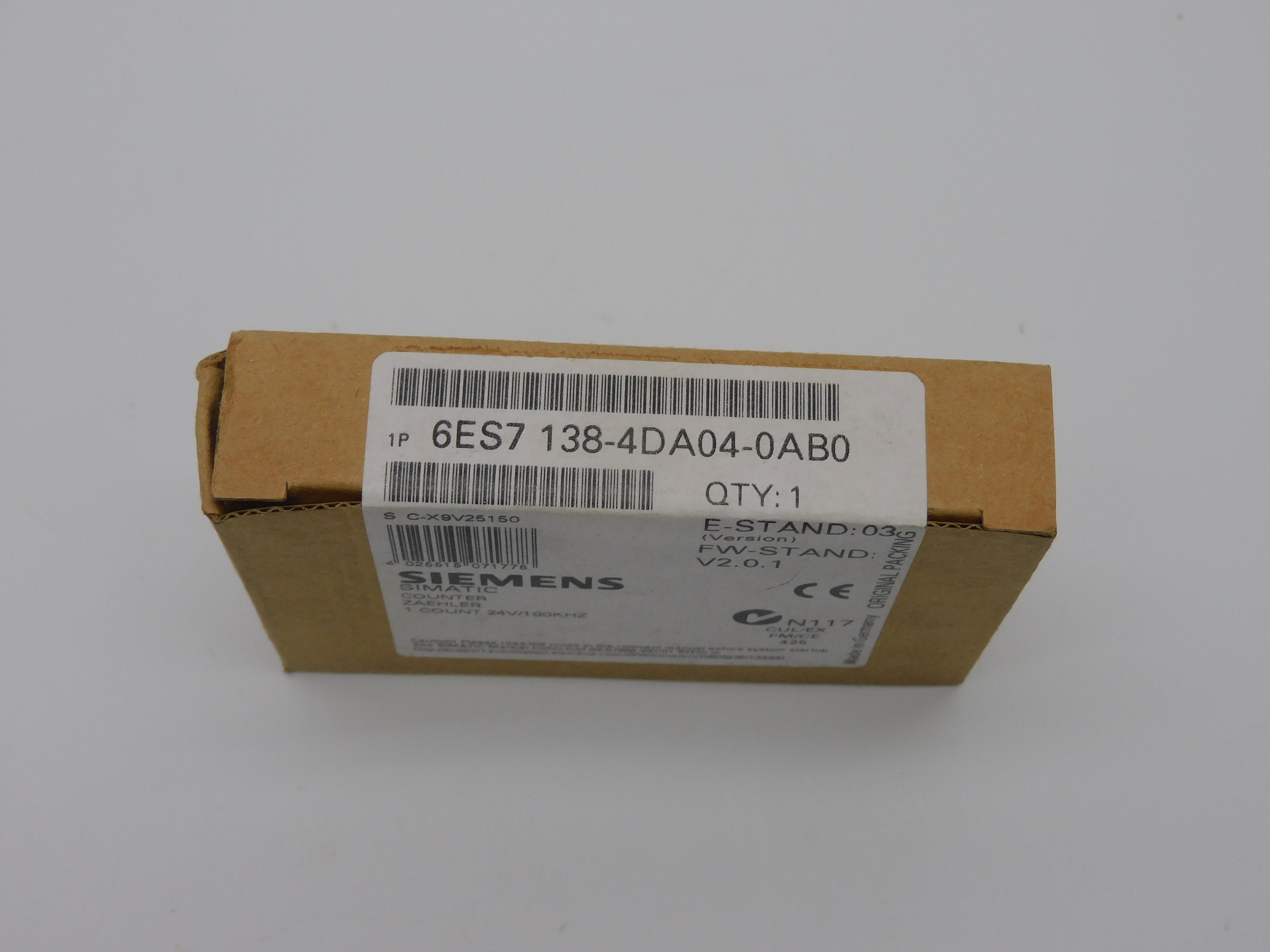 SIEMENS 6ES7138-4DA04-0AB0 24V F/W V2.0.1 VER. 03 NSFS