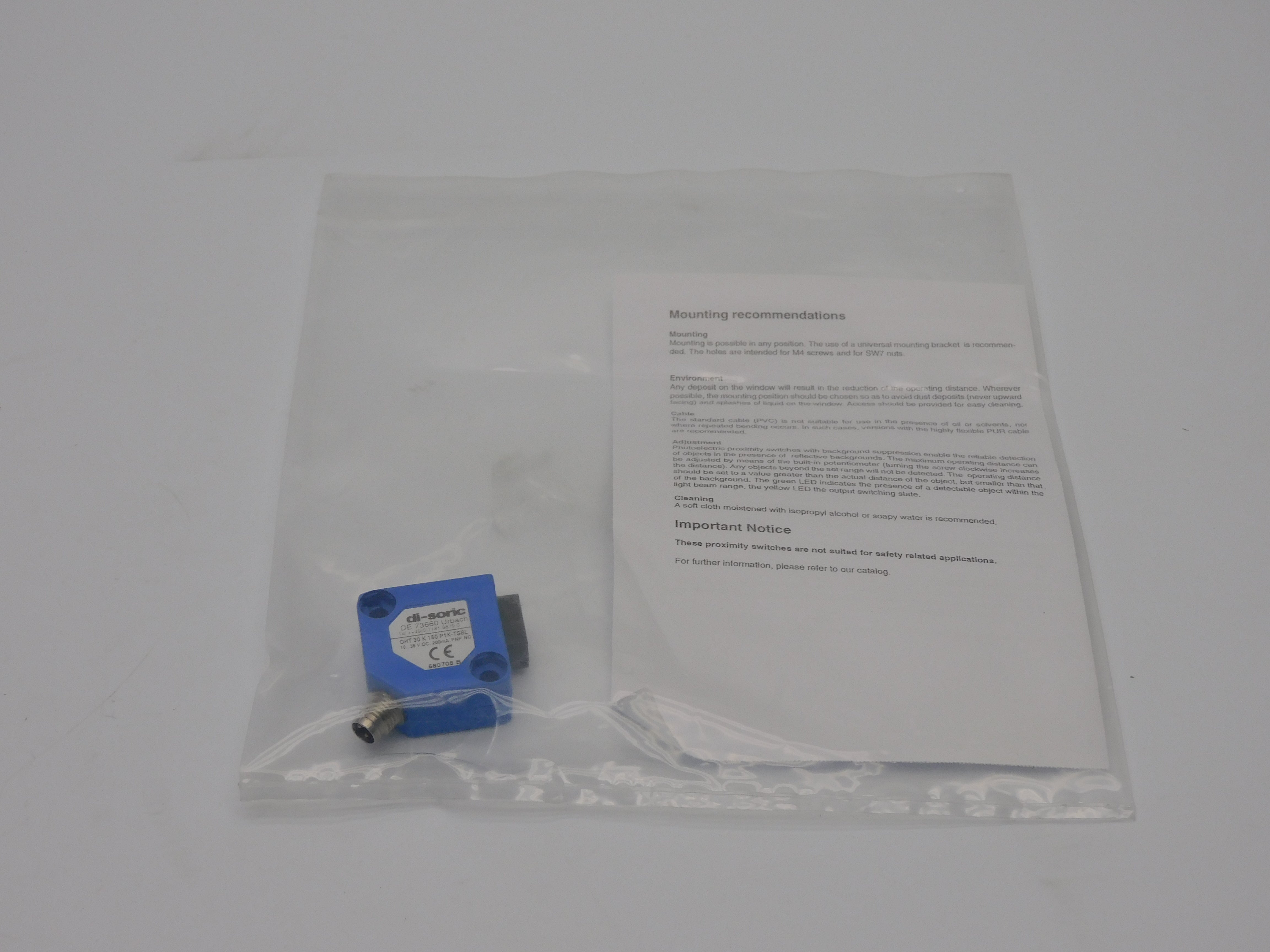 DI-SORIC OHT30K150P1K-TSSL 10-36VDC NSMP