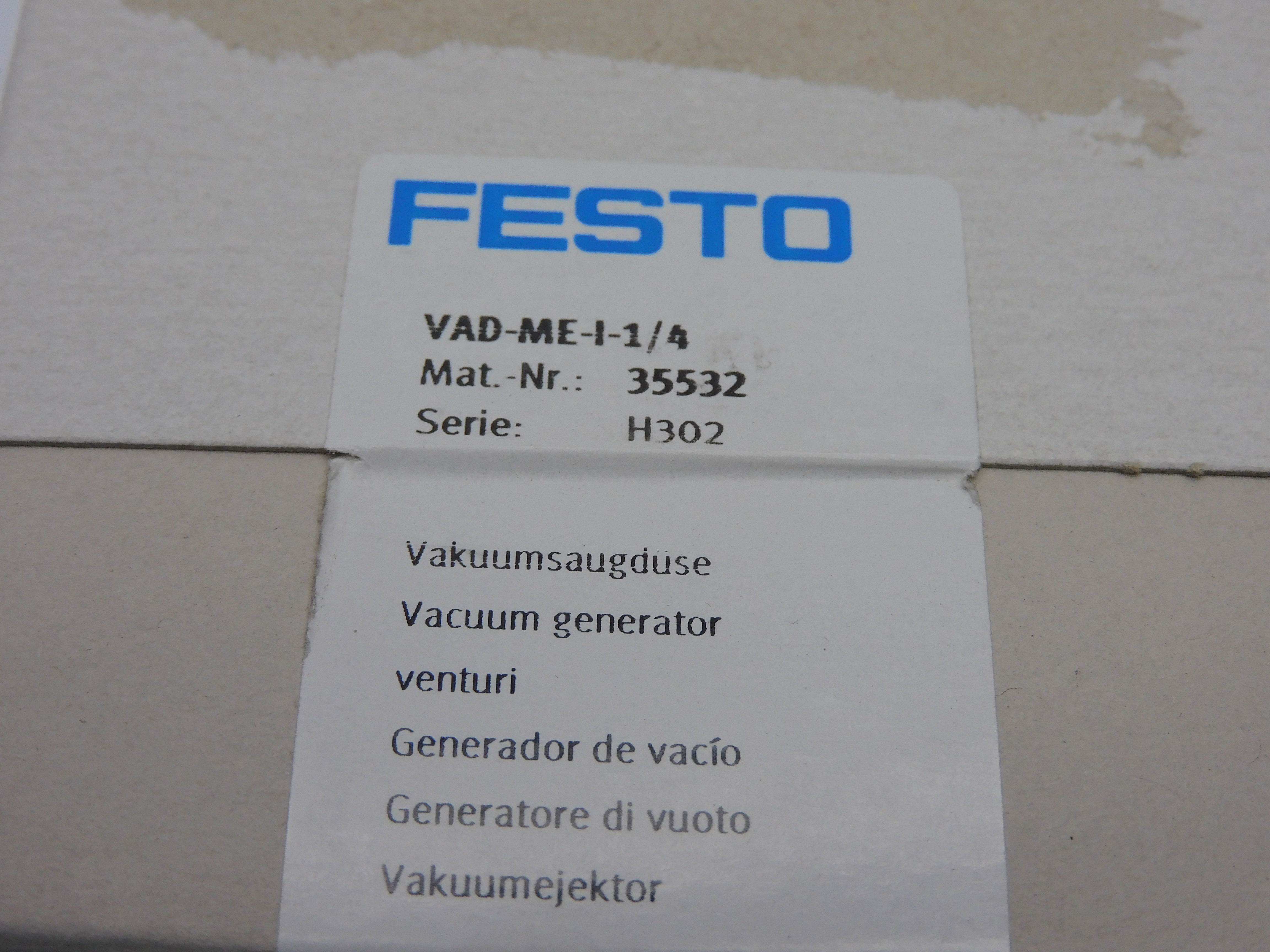 FESTO VAD-ME-I-1/4 35532 NSFS