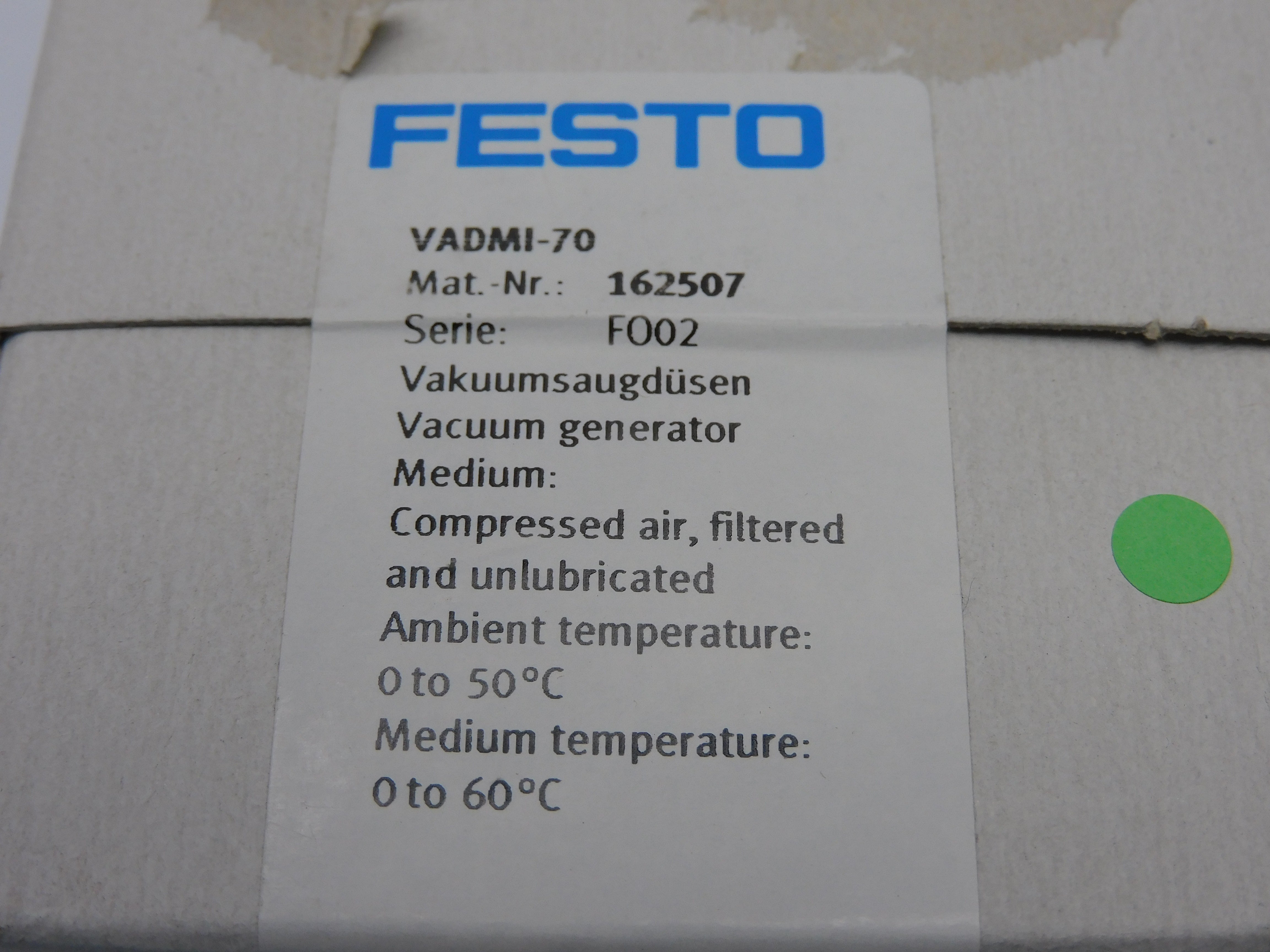 FESTO VADMI-70 162507 NSFS