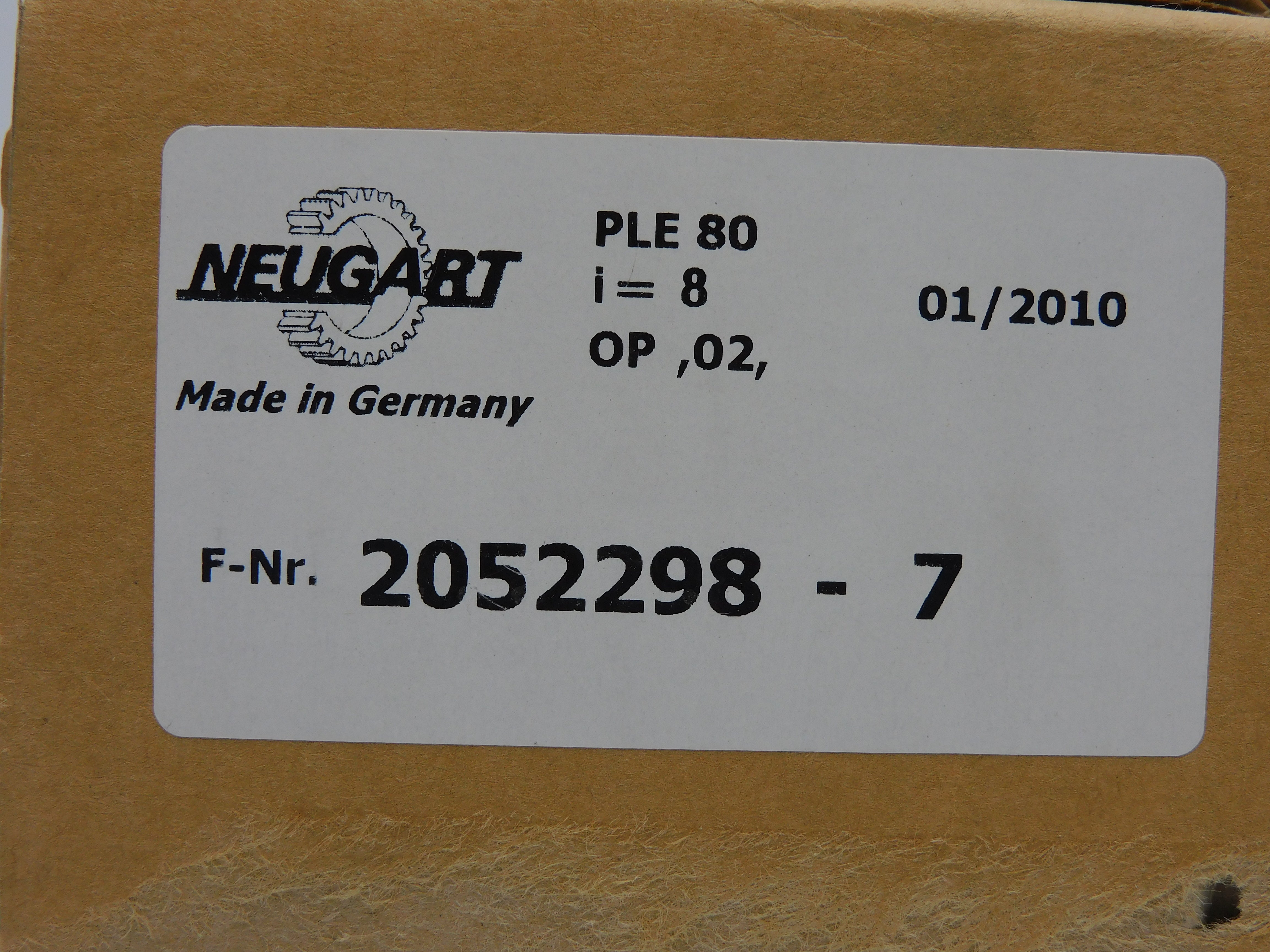 NEUGART 2052298-7 PLE80 NSFS
