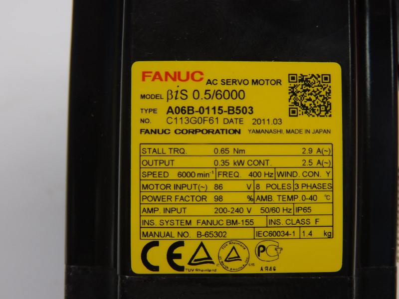 FANUC A06B-0115-B503 200-240V 2.9A NSMP