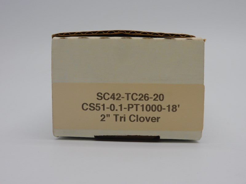 TRI-CLOVER SC42-TC26-20 CS51-0.1-PT1000-18' 2" NSMP