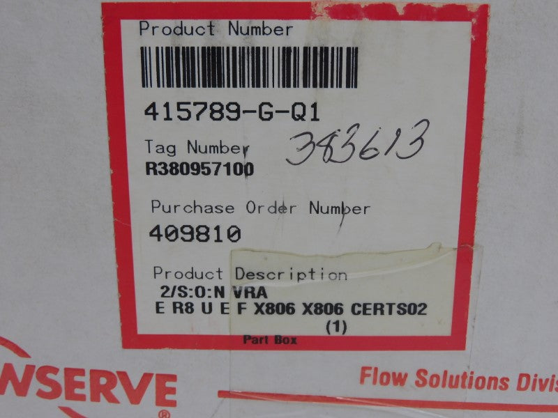 FLOWSERVE 415789-G-Q1 R380957100 NSMP