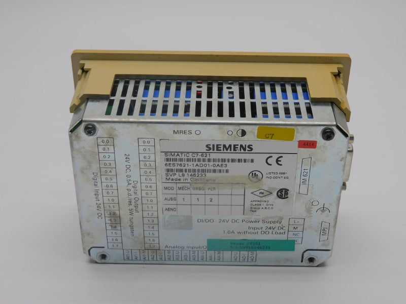 SIEMENS 6ES7621-1AD01-0AE3 24VDC 1.0A (AS PICTURED) UNMP
