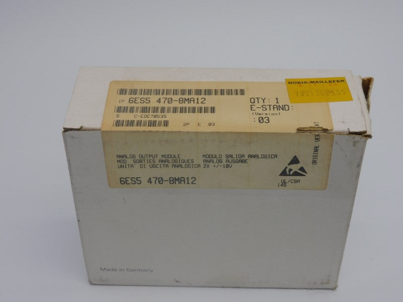 SIEMENS 6ES5470-8MA12 24V VER. 03 NSMP