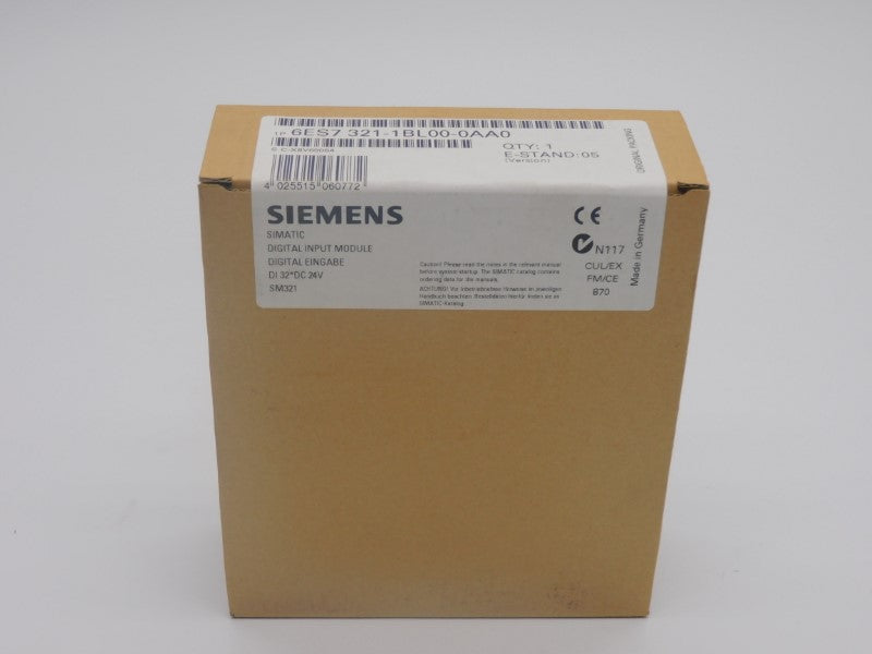 SIEMENS 6ES7321-1BL00-0AA0 VER. 05 24VDC NSFS