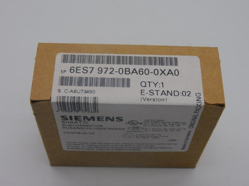 SIEMENS 6ES7972-0BA60-0XA0 VER. 02 NSFS