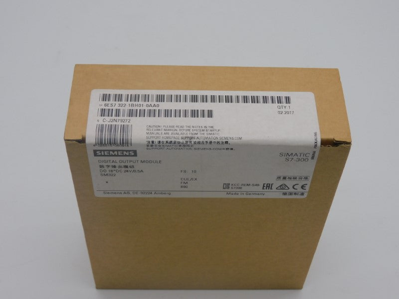 SIEMENS 6ES7322-1BH01-0AA0 F/W 10 24VDC 0.5A NSFS