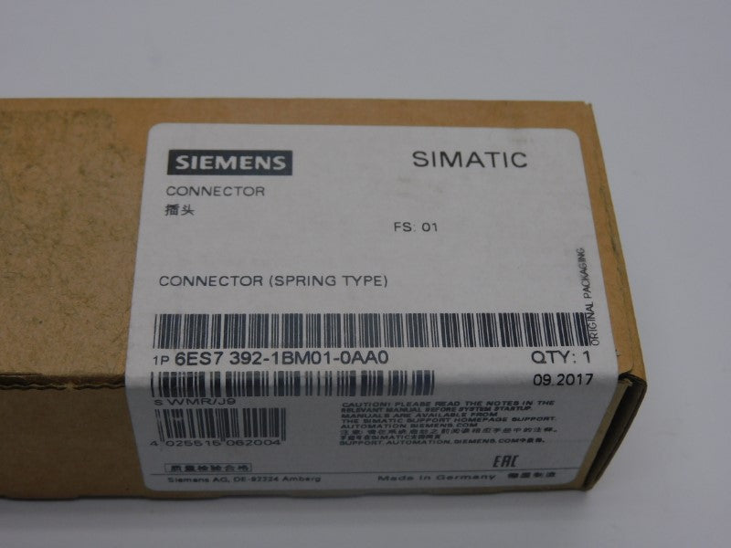 SIEMENS 6ES7392-1B01-0AA0 F/W 01 NSFS