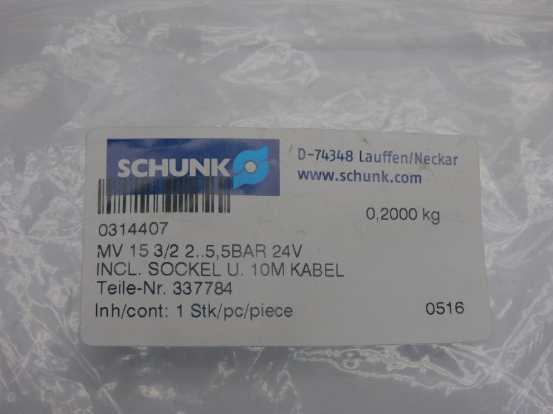 SCHUNK MV15-3/2 0314407 24V NSMP