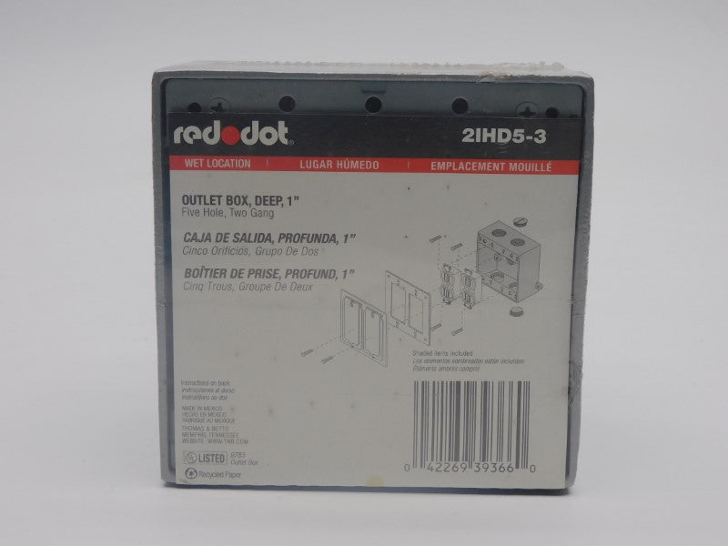 RED DOT 2IHD5-3 1" NSMP