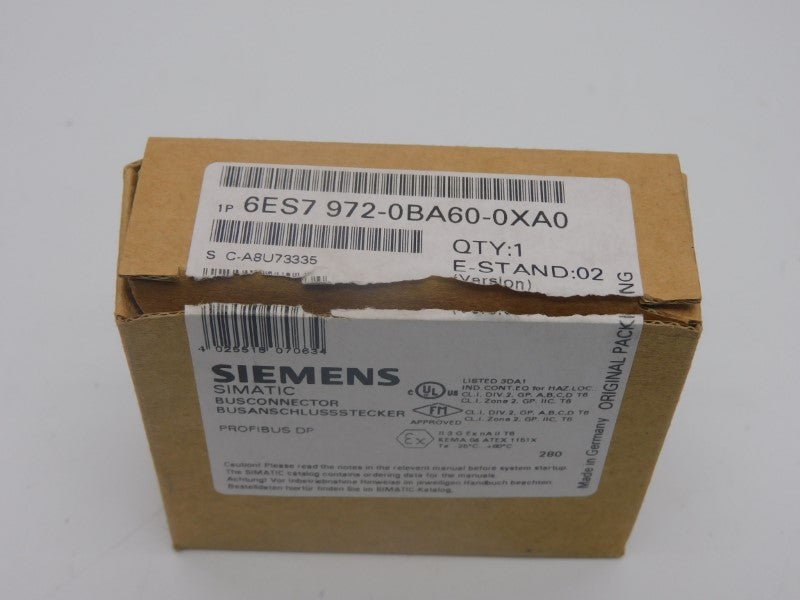 SIEMENS 6ES7972-0BA60-0XA0 VER. 02 NSMP
