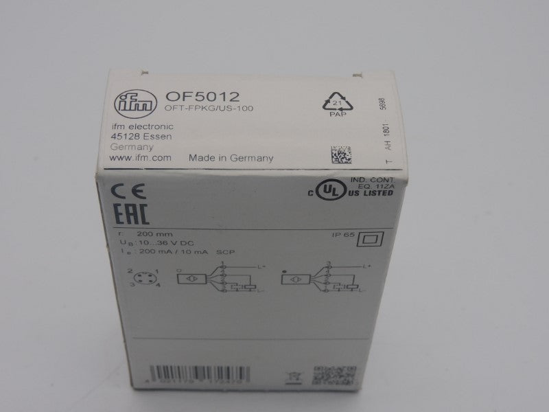 IFM EFECTOR OFT-FPKG/US-100 OF5012 10-36VDC NSMP