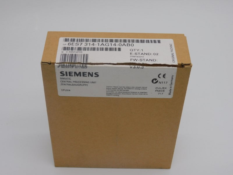 SIEMENS 6ES7314-1AG14-0AB0 F/W V3.0.3 24VDC NSMP