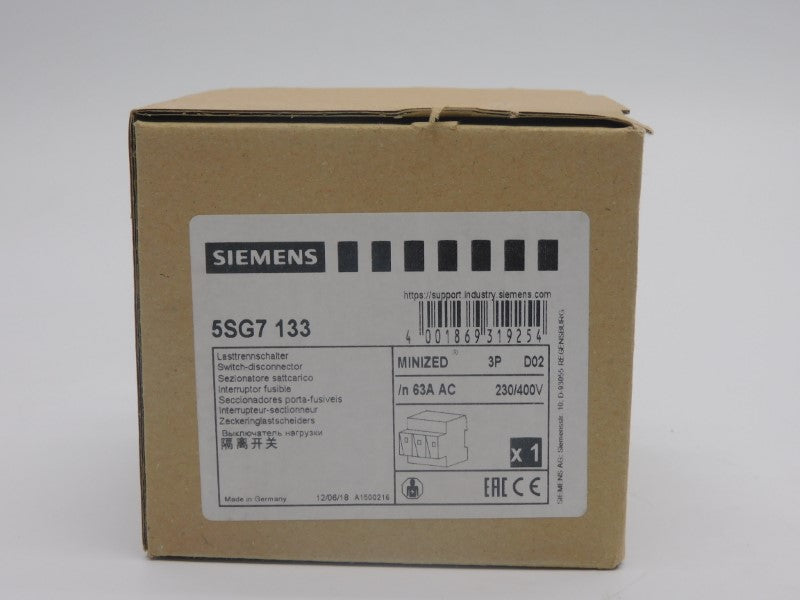 SIEMENS 5SG7133 230/400V 63A NSMP