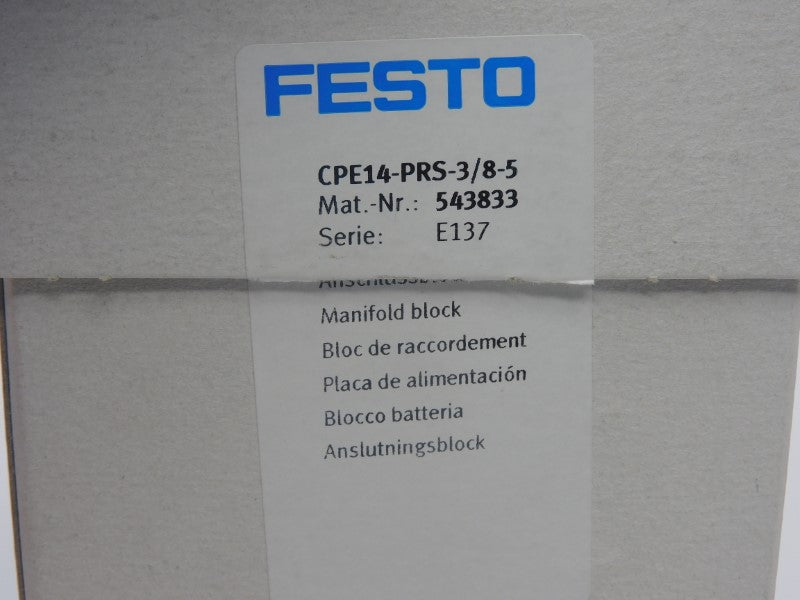 FESTO CPE14-PRS-3/8-5 543833 NSMP