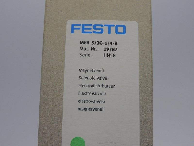 FESTO MFH-5/3G-1/4-B 19787 40-145PSI NSMP
