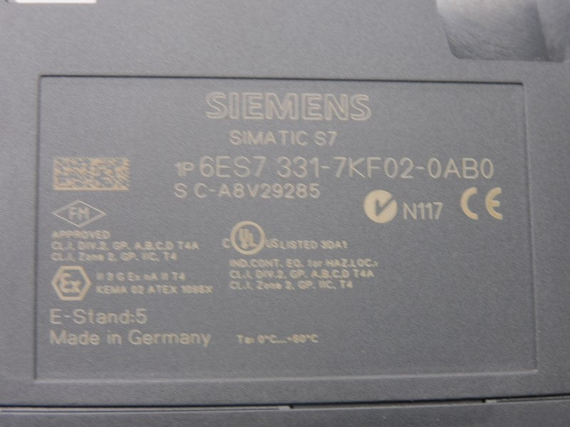 SIEMENS 6ES7331-7KF02-0AB0 VER. 05 NSMP