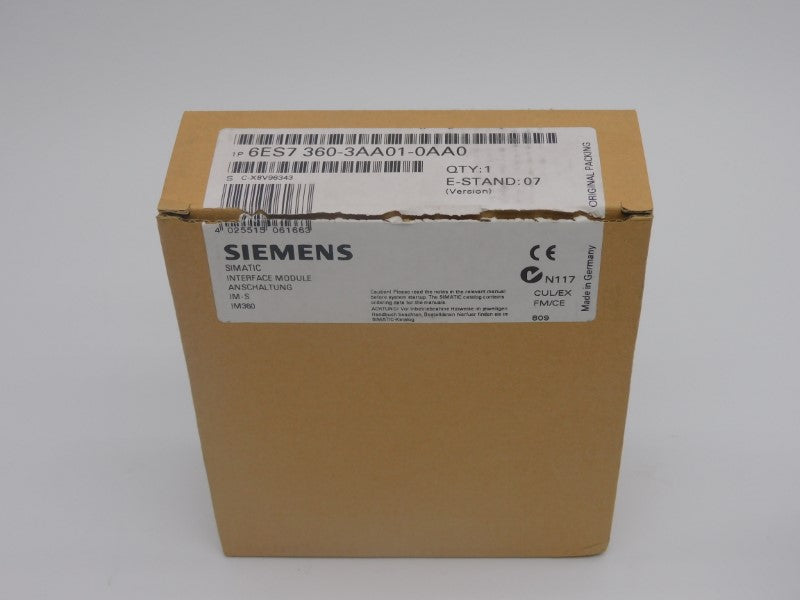 SIEMENS 6ES7360-3AA01-0AA0 VER. 07 NSMP