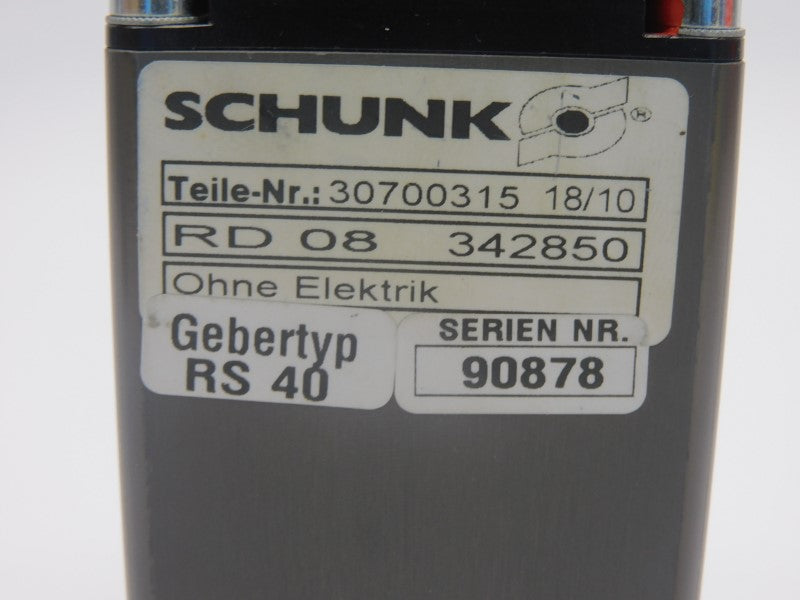 SCHUNK RD08342850 3070031518/10 (AS PICTURED) UNMP