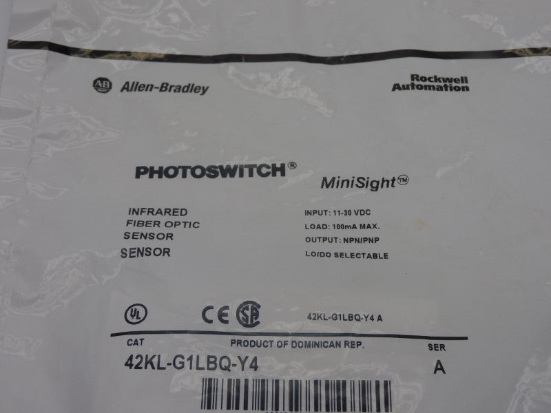 ALLEN BRADLEY 42KL-G1LBQ-Y4 SER. A 11-30VDC NSMP