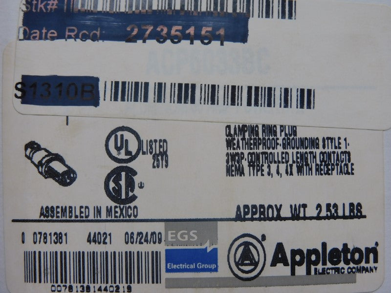 APPLETON ACP6033BC 600VAC 60A NSMP