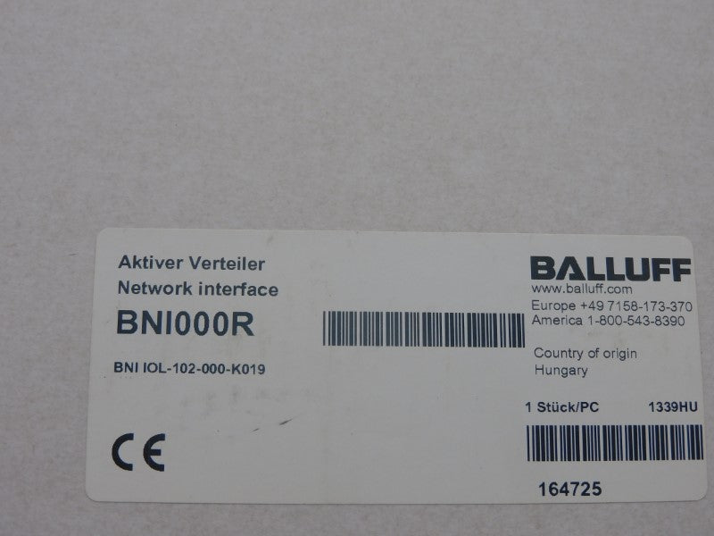 BALLUFF BNIIOL-102-000-K019 BNI000R NSFS