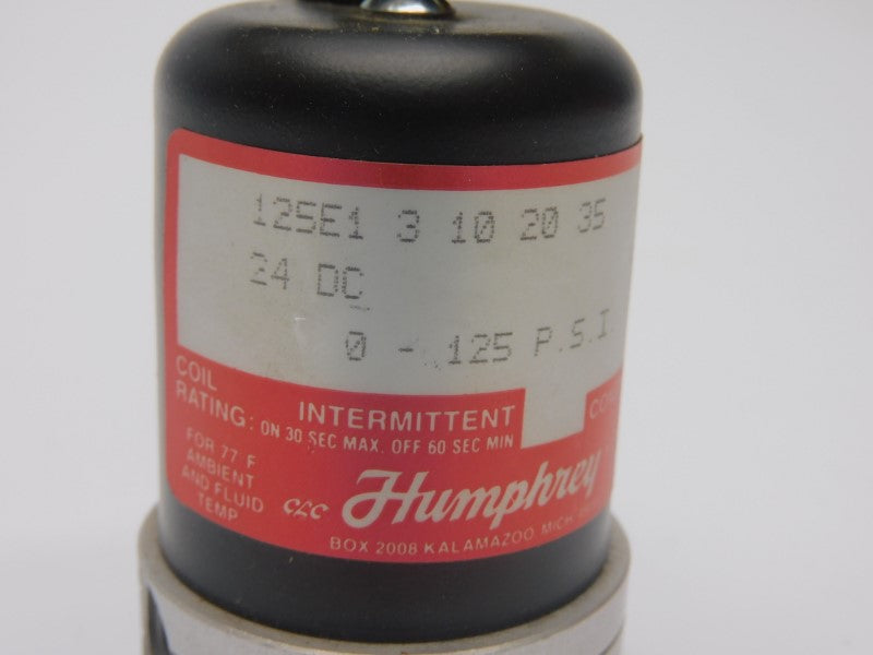 HUMPHREY 125E13102035 24VDC 0-125PSI NSMP