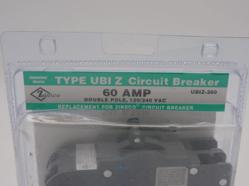 ZINSCO UBIZ-260 120/240VAC 60A NSMP