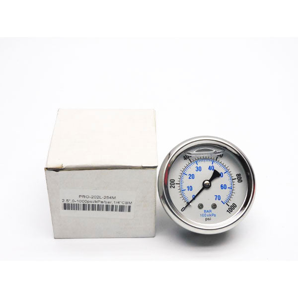 GAUGE PRO-202L-254M 0-1000PSI NSMP